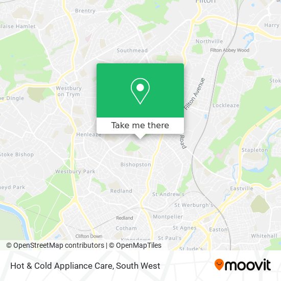 Hot & Cold Appliance Care map