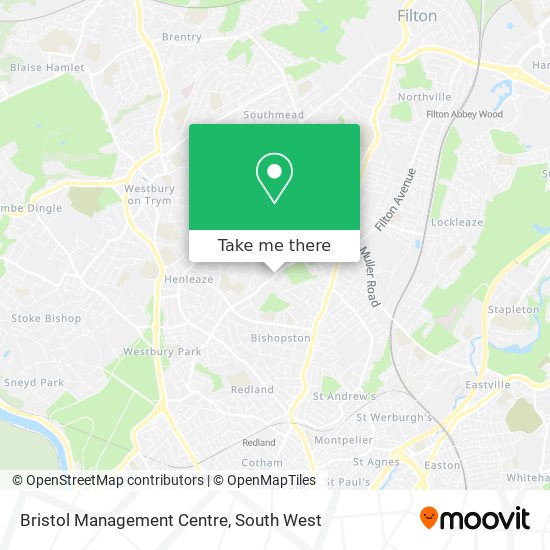 Bristol Management Centre map