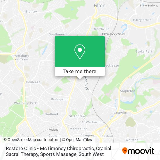 Restore Clinic - McTimoney Chiropractic, Cranial Sacral Therapy, Sports Massage map