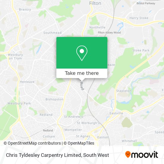 Chris Tyldesley Carpentry Limited map
