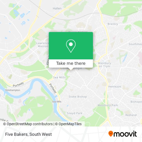 Five Bakers map