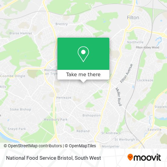 National Food Service Bristol map