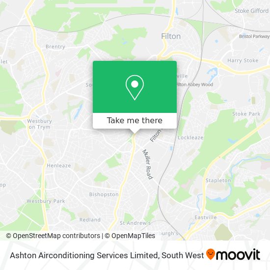 Ashton Airconditioning Services Limited map