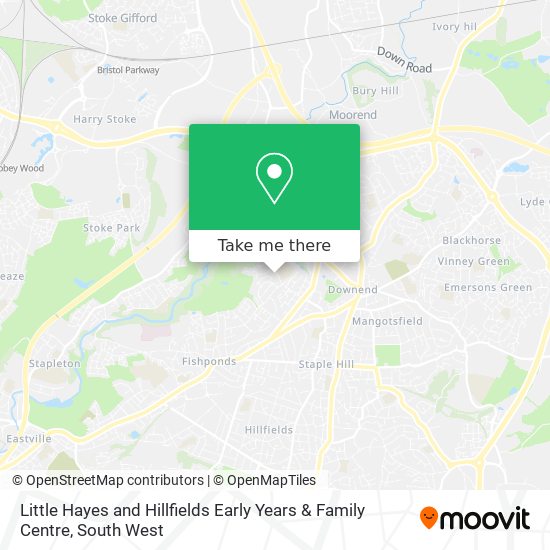 Little Hayes and Hillfields Early Years & Family Centre map