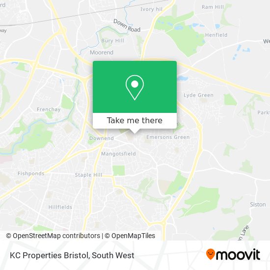 KC Properties Bristol map