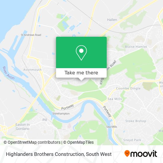 Highlanders Brothers Construction map