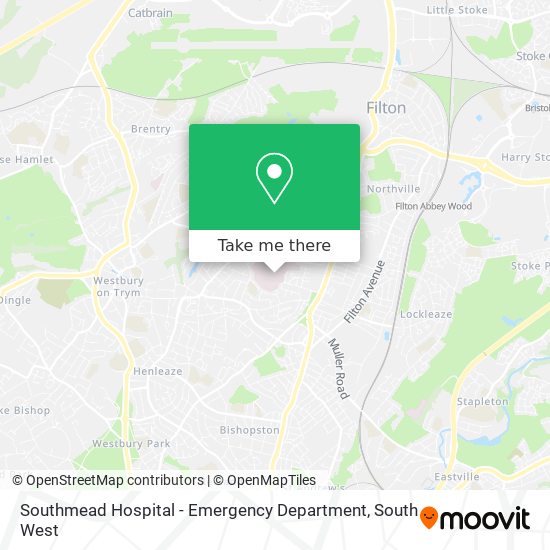 Southmead Hospital - Emergency Department map
