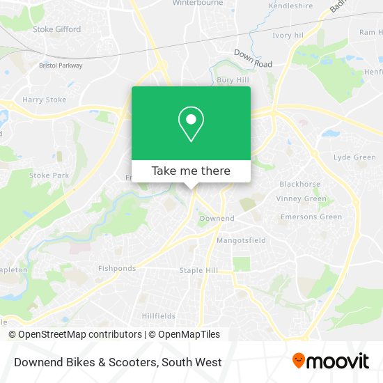 Downend Bikes & Scooters map
