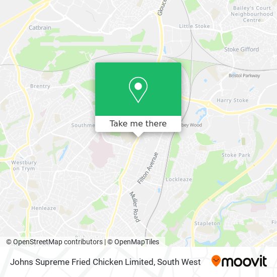 Johns Supreme Fried Chicken Limited map