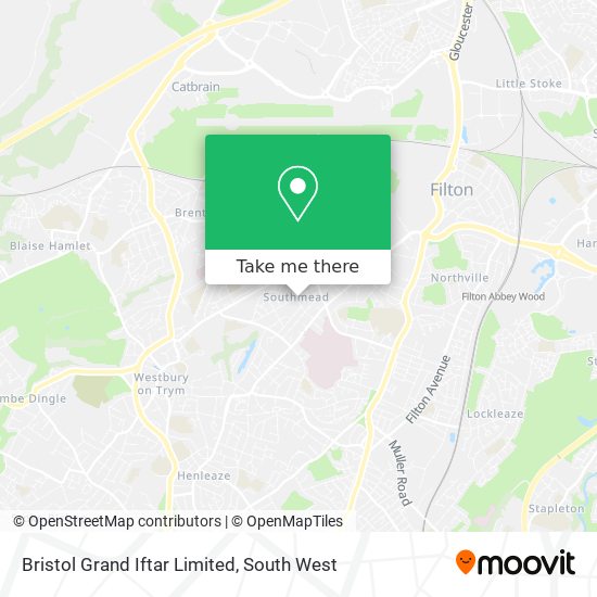 Bristol Grand Iftar Limited map