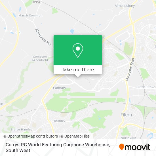 Currys PC World Featuring Carphone Warehouse map