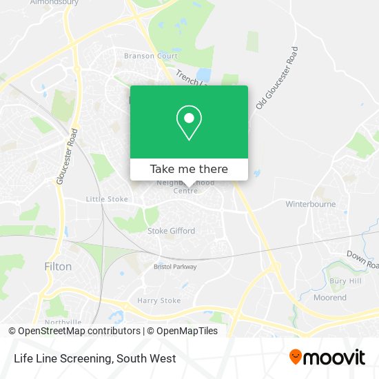 Life Line Screening map