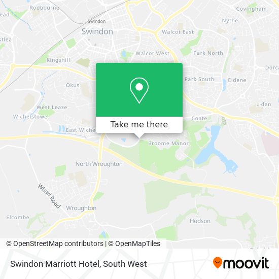 Swindon Marriott Hotel map