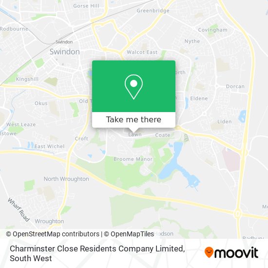 Charminster Close Residents Company Limited map
