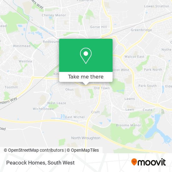 Peacock Homes map