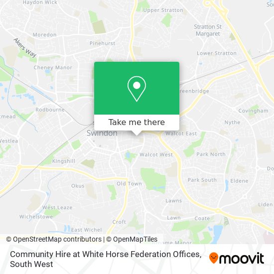 Community Hire at White Horse Federation Offices map