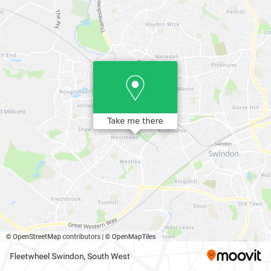 Fleetwheel Swindon map