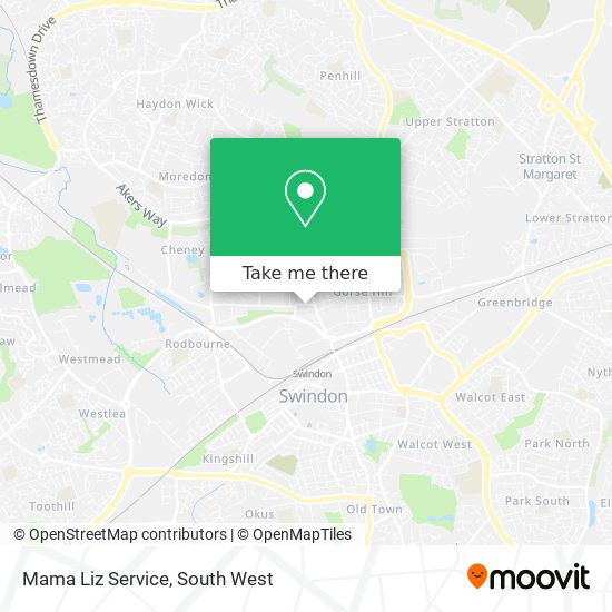 Mama Liz Service map