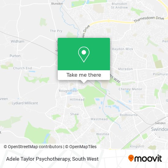 Adele Taylor Psychotherapy map