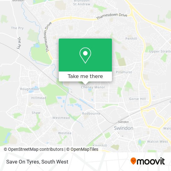 Save On Tyres map
