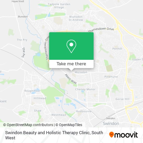 Swindon Beauty and Holistic Therapy Clinic map