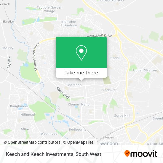 Keech and Keech Investments map