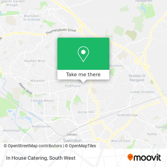 In House Catering map