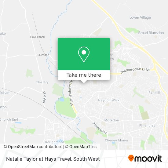 Natalie Taylor at Hays Travel map