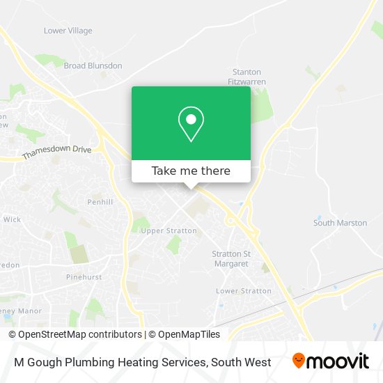 M Gough Plumbing Heating Services map