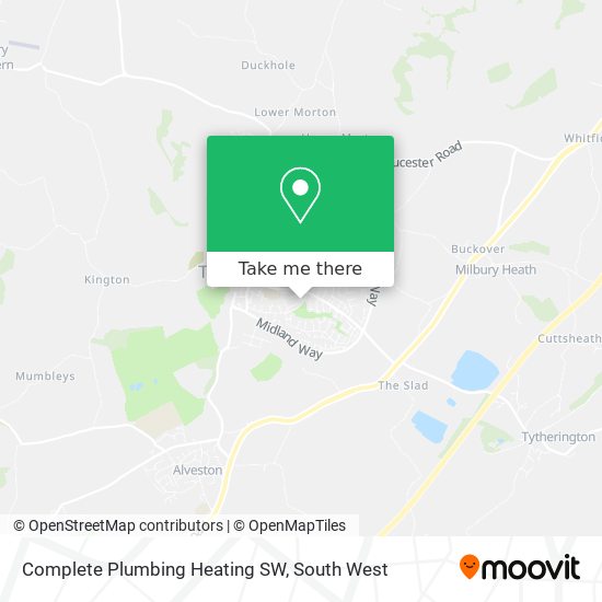 Complete Plumbing Heating SW map