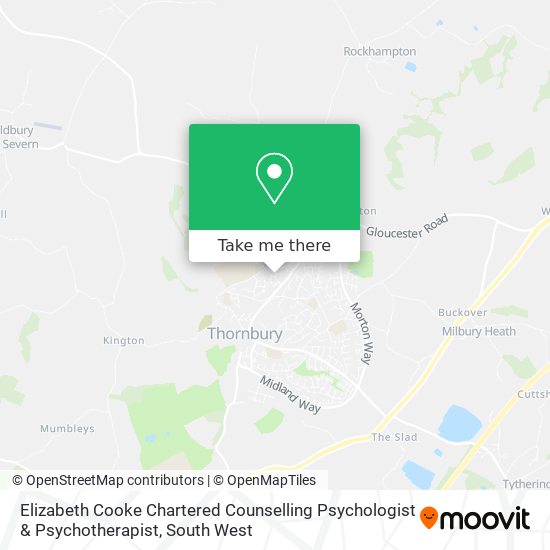 Elizabeth Cooke Chartered Counselling Psychologist & Psychotherapist map