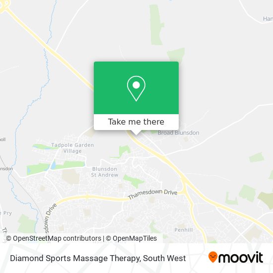 Diamond Sports Massage Therapy map