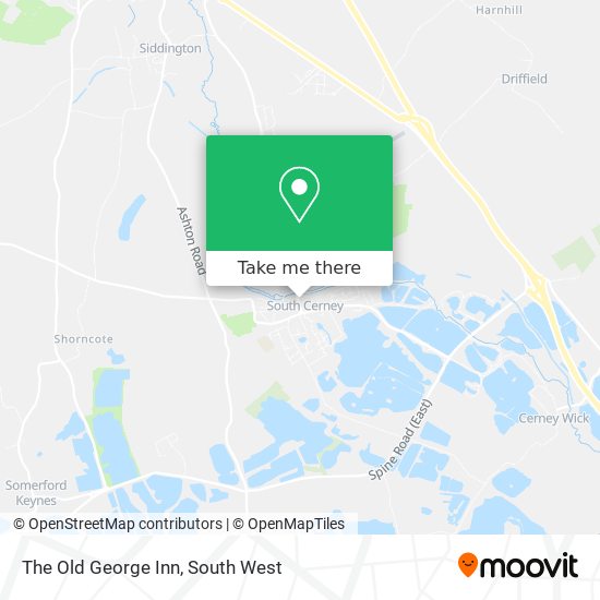 The Old George Inn map