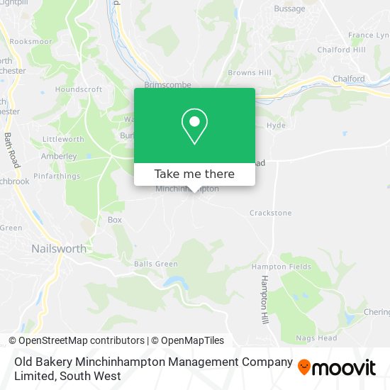Old Bakery Minchinhampton Management Company Limited map