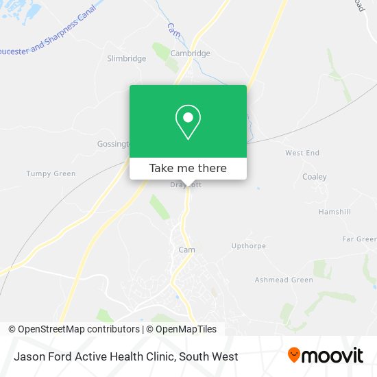 Jason Ford Active Health Clinic map