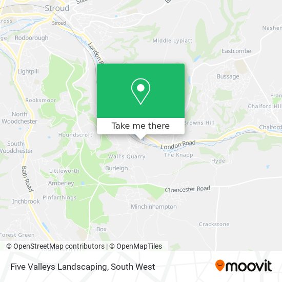 Five Valleys Landscaping map