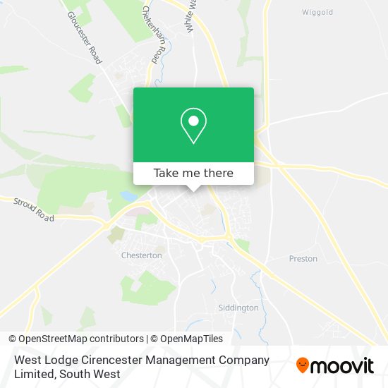 West Lodge Cirencester Management Company Limited map