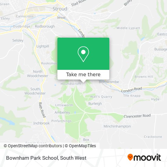 Bownham Park School map