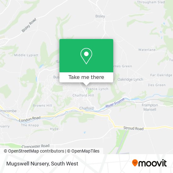 Mugswell Nursery map