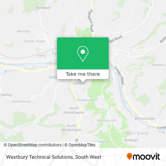 Westbury Technical Solutions map