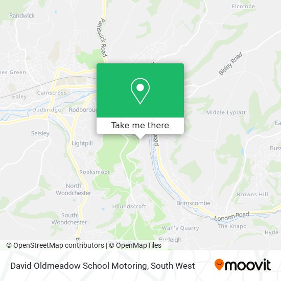 David Oldmeadow School Motoring map