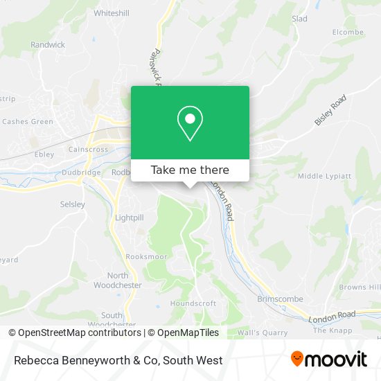 Rebecca Benneyworth & Co map