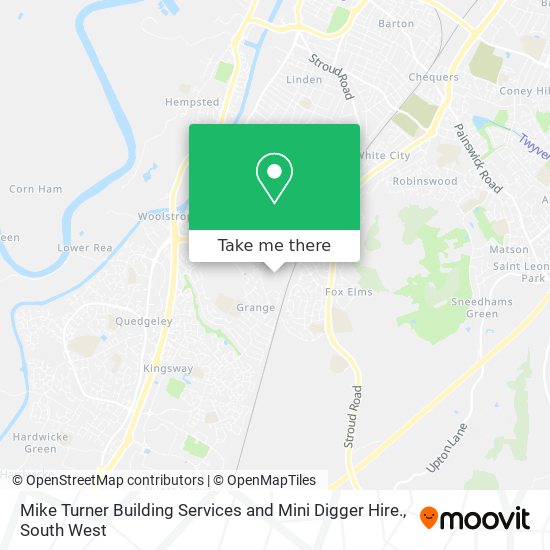 Mike Turner Building Services and Mini Digger Hire. map