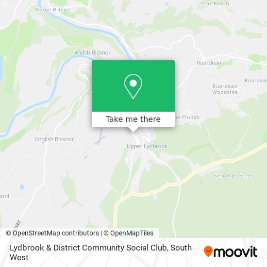 Lydbrook & District Community Social Club map