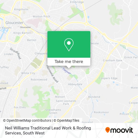 Neil Williams Traditional Lead Work & Roofing Services map