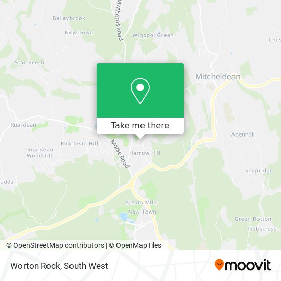 Worton Rock map