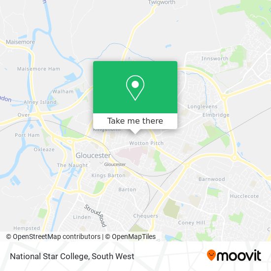 National Star College map