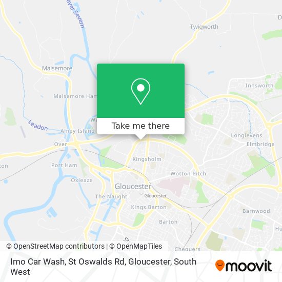 Imo Car Wash, St Oswalds Rd, Gloucester map