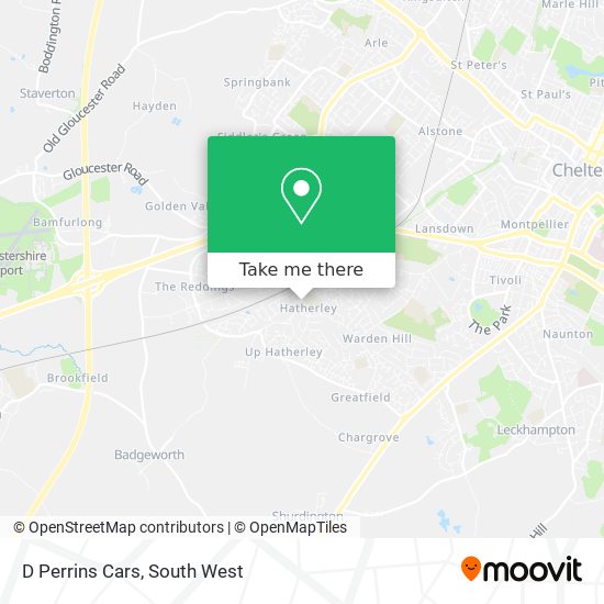 D Perrins Cars map