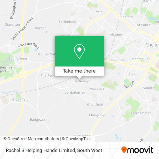Rachel S Helping Hands Limited map